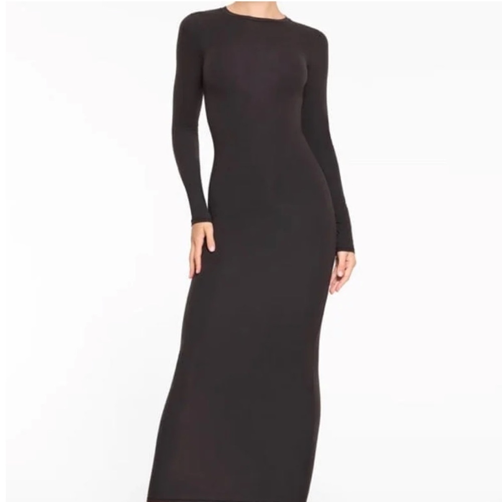 SKIMS fits everybody crewneck long sleeve dress